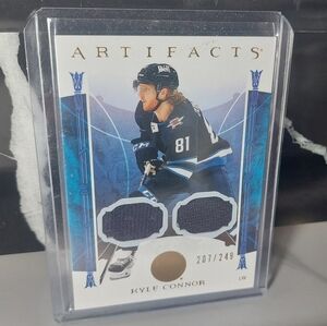 Kyle Connor Artifacts Game Used Jersey Hockey Card 2022-23 Winnipeg Jets 207/249